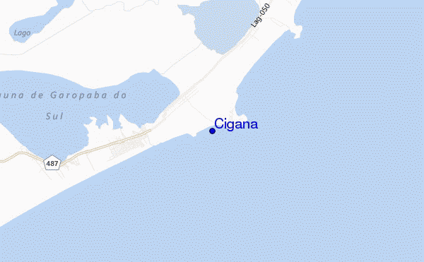 locatiekaart van Cigana