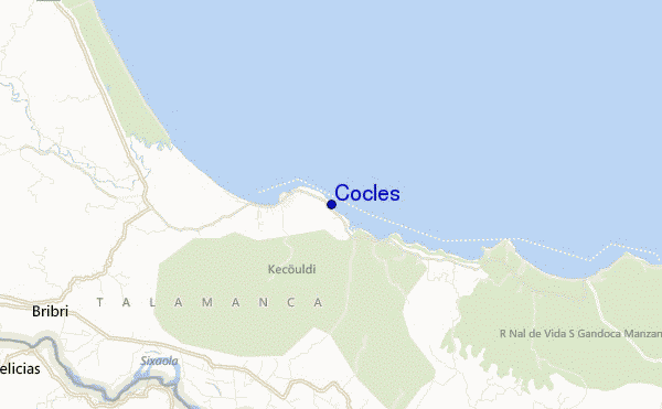 locatiekaart van Cocles