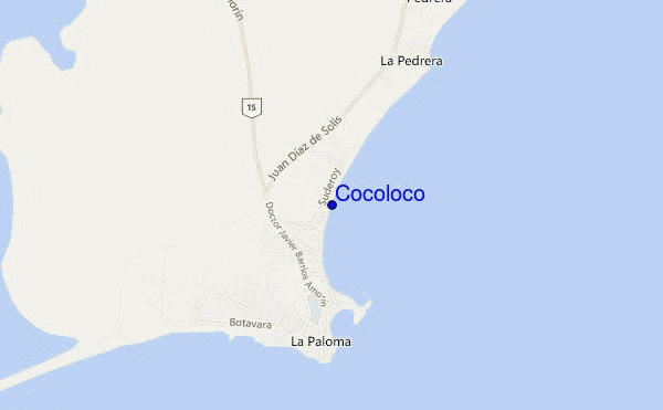locatiekaart van Cocoloco