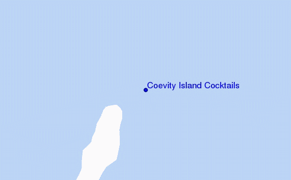 locatiekaart van Coevity Island Cocktails
