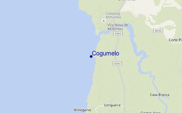 locatiekaart van Cogumelo