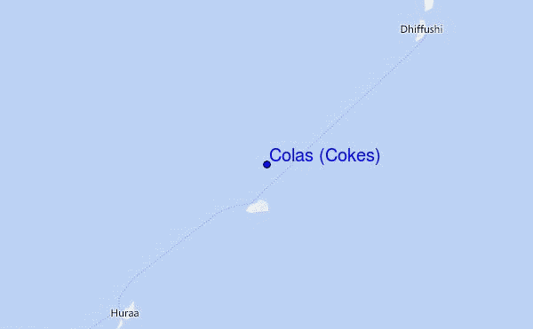 locatiekaart van Colas (Cokes)