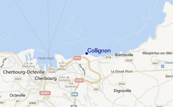 locatiekaart van Collignon