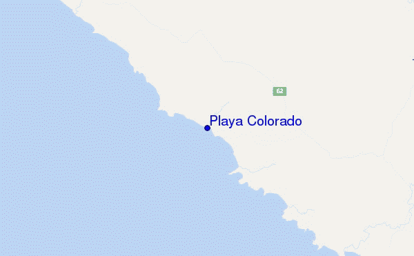 locatiekaart van Playa Colorado