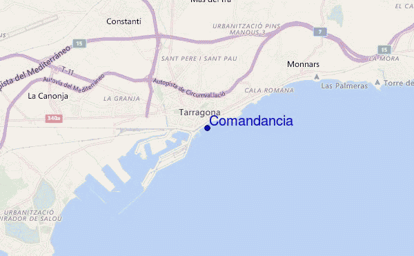 locatiekaart van Comandancia