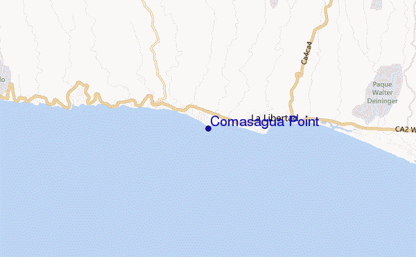 locatiekaart van Comasagua Point