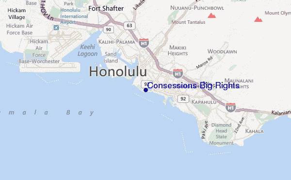 locatiekaart van Consessions/Big Rights