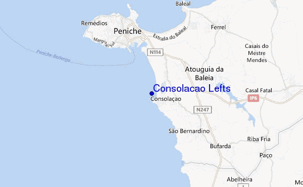 locatiekaart van Consolacao Lefts