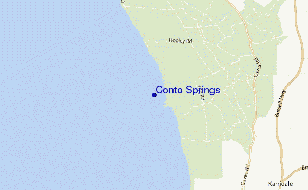 locatiekaart van Conto Springs