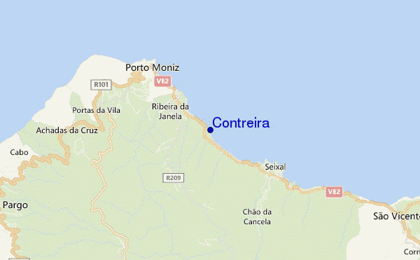 locatiekaart van Contreira