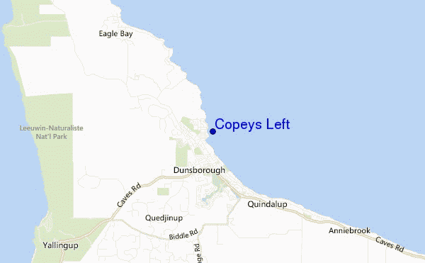 locatiekaart van Copeys Left