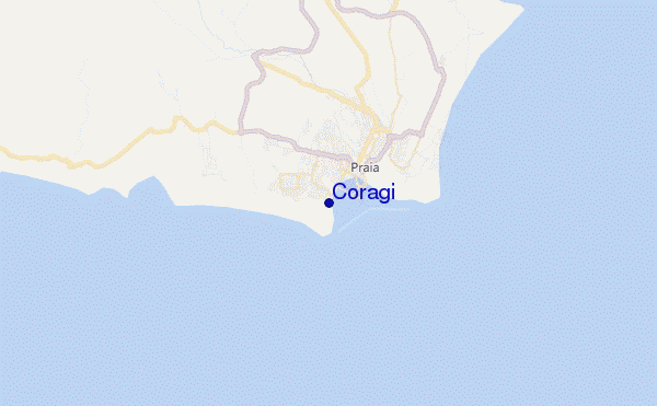 locatiekaart van Coragi
