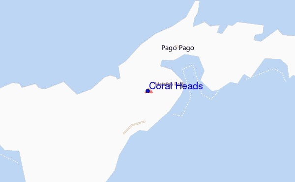 locatiekaart van Coral Heads