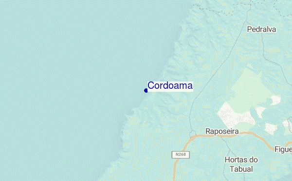 locatiekaart van Cordoama