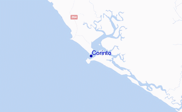 locatiekaart van Corinto