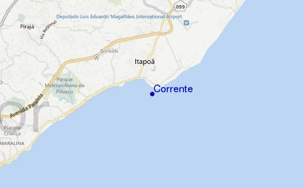 locatiekaart van Corrente