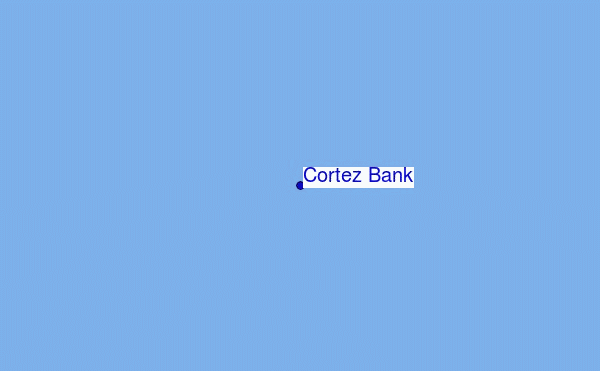 locatiekaart van Cortez Bank