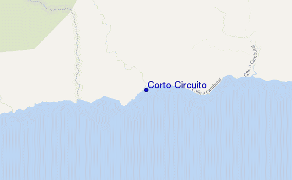 locatiekaart van Corto Circuito