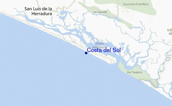 locatiekaart van Costa del Sol