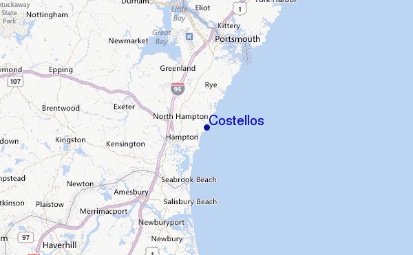 Costellos Location Map