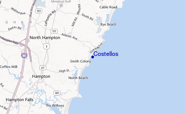 locatiekaart van Costellos