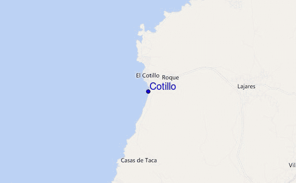 locatiekaart van Cotillo