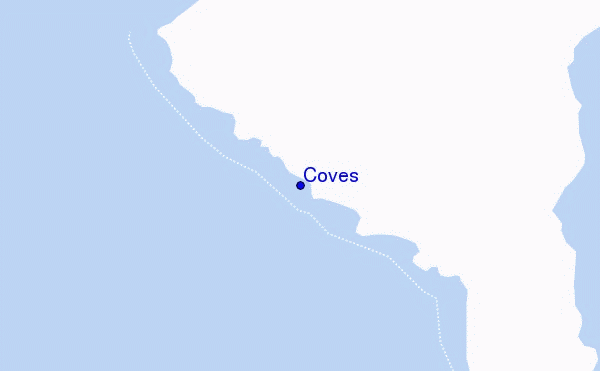 locatiekaart van Coves