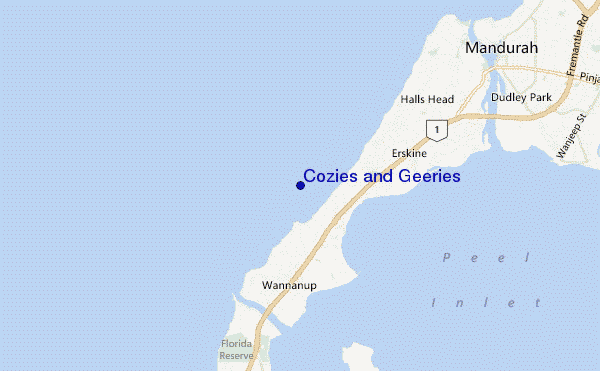 locatiekaart van Cozies and Geeries