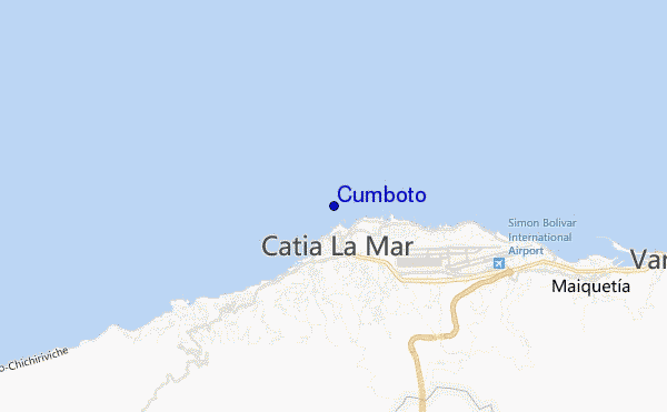 locatiekaart van Cumboto