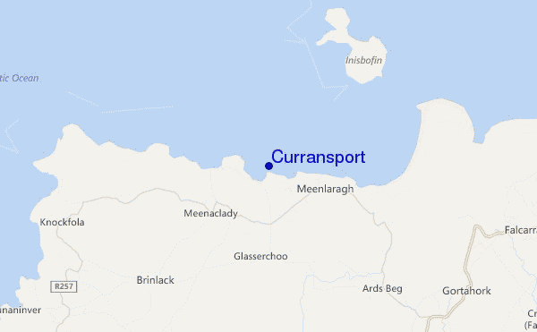 locatiekaart van Curransport