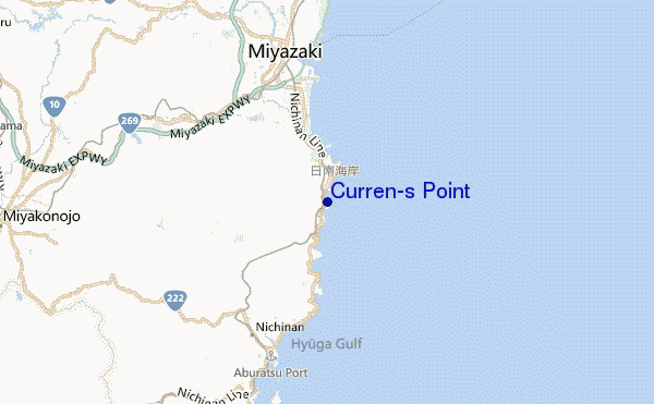 Curren's Point Location Map
