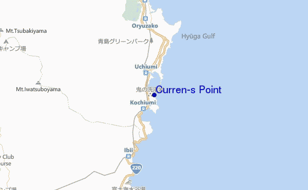 locatiekaart van Curren's Point