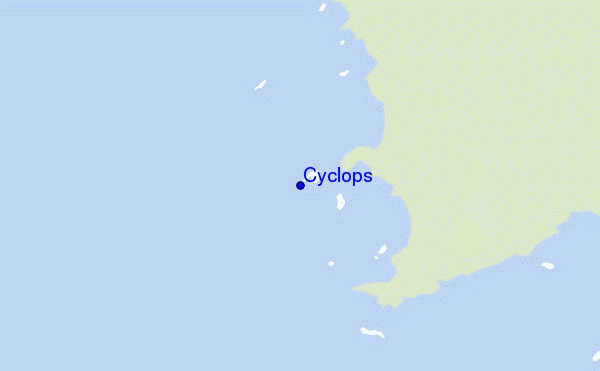 locatiekaart van Cyclops