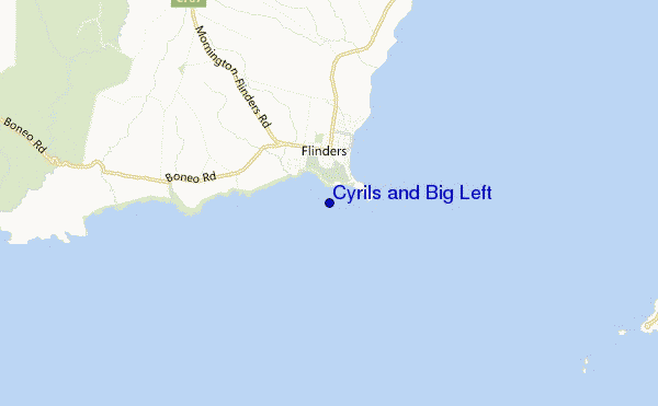 locatiekaart van Cyrils and Big Left