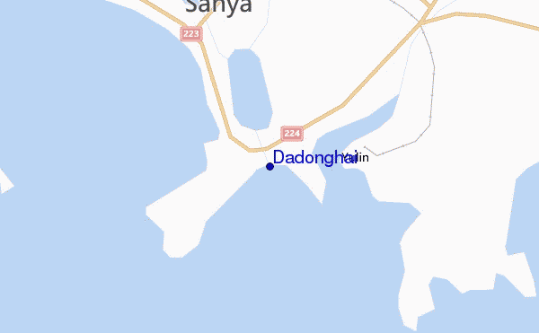 locatiekaart van Dadonghai