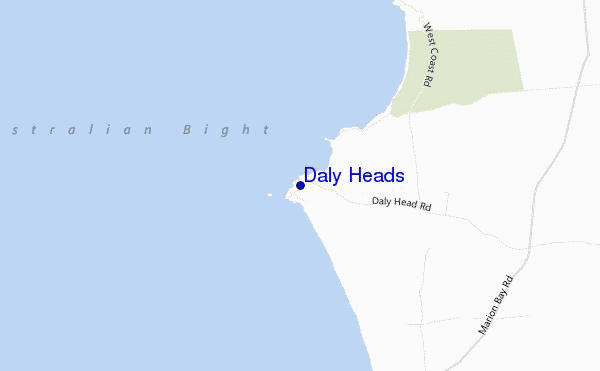 locatiekaart van Daly Heads