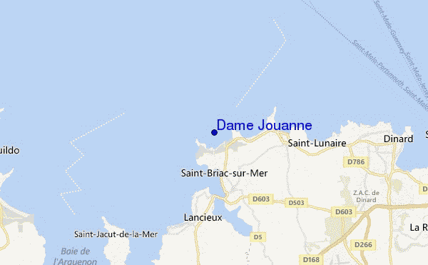 locatiekaart van Dame Jouanne