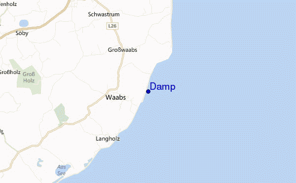 locatiekaart van Damp