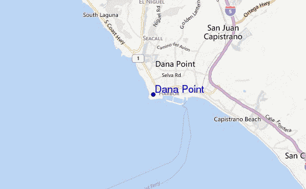 locatiekaart van Dana Point