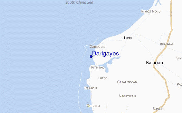 locatiekaart van Darigayos