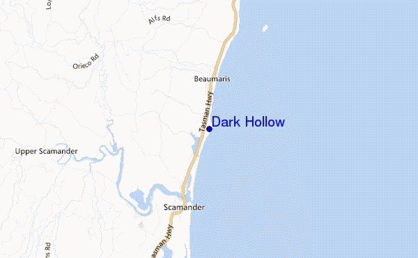 locatiekaart van Dark Hollow