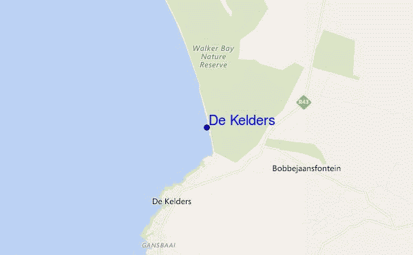 locatiekaart van De Kelders