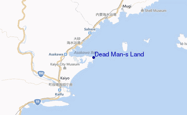 locatiekaart van Dead Man's Land