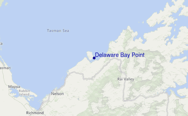 Delaware Bay Point Location Map