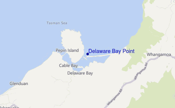 locatiekaart van Delaware Bay Point