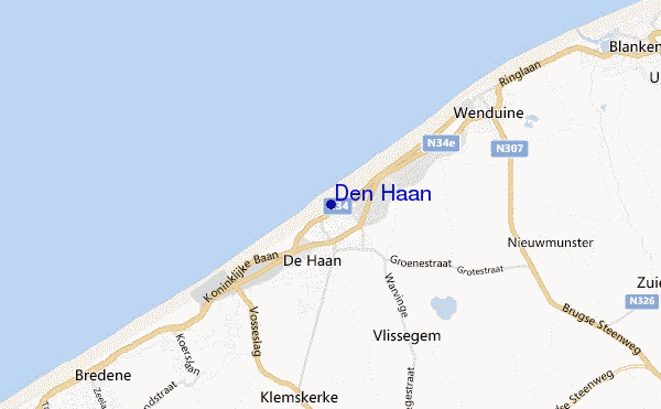 locatiekaart van Den Haan