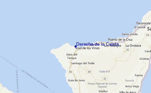 Derecha de la Caleta Location Map