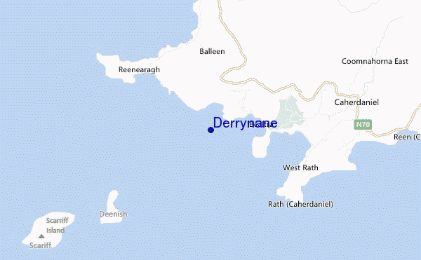 locatiekaart van Derrynane