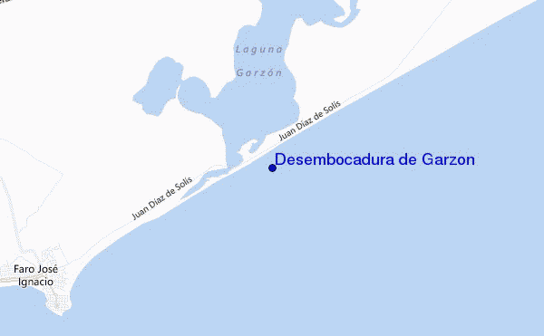 locatiekaart van Desembocadura de Garzon
