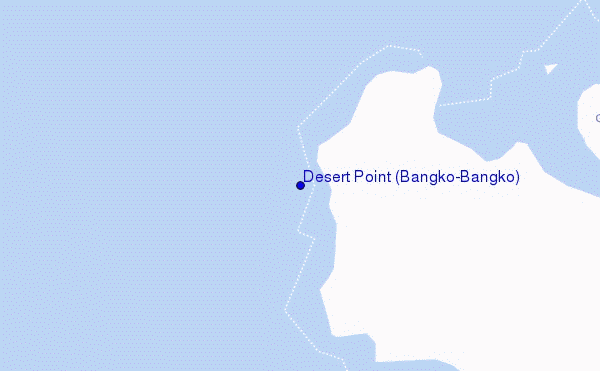 locatiekaart van Desert Point (Bangko-Bangko)